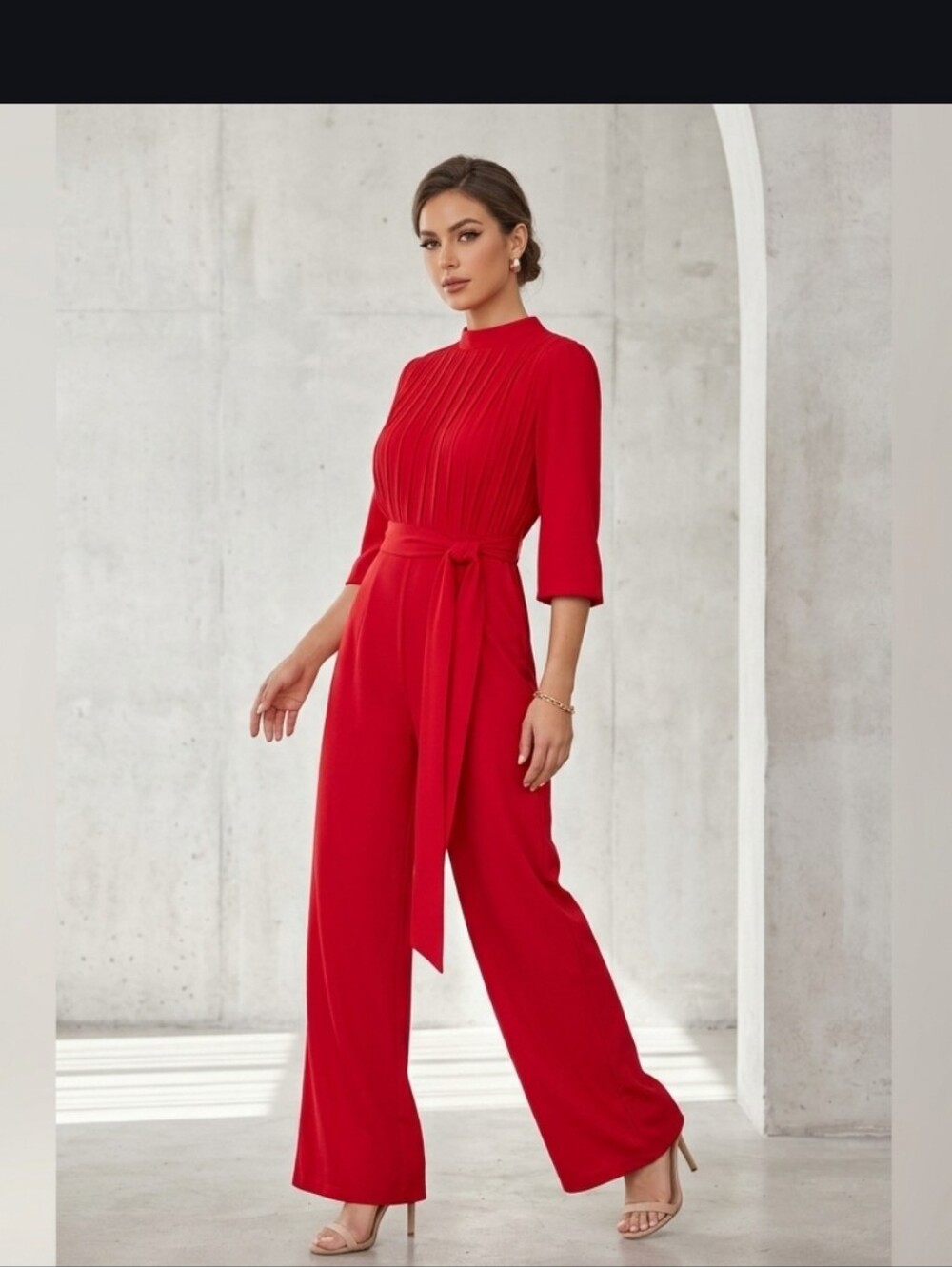 Chic Scarlet Jumpsuit